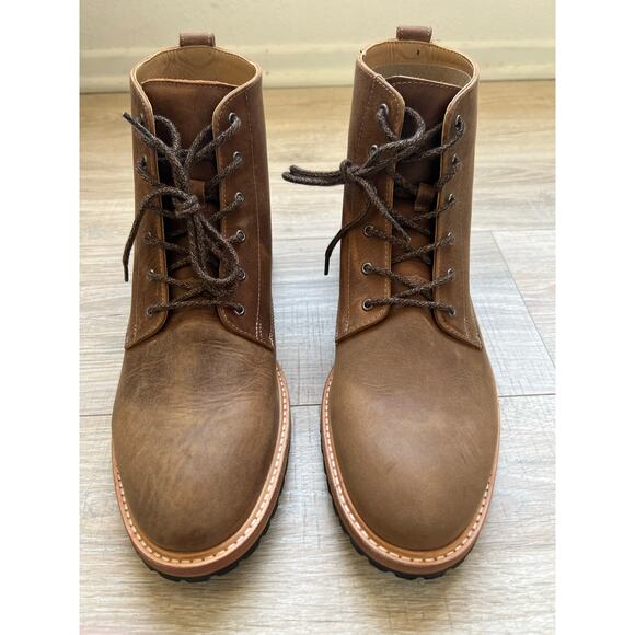 NEW Nisolo All Weather Boot Tobacco brown leather size 10 - Picture 4 of 12